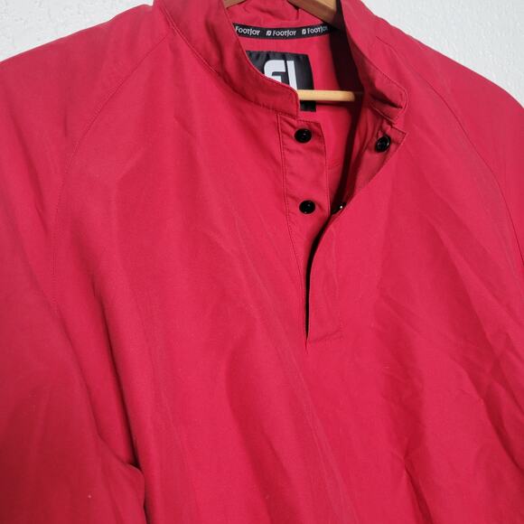 FootJoy FJ Mens Golf Long Sleeve 1/4 Button Down Windbreaker Pullover Jacket✨️M - Picture 3 of 14